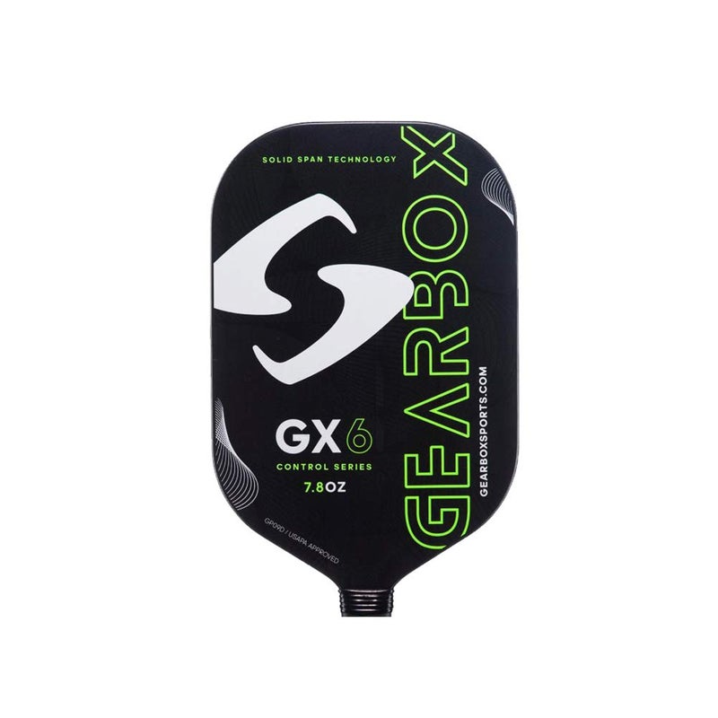Gearbox GX6 Control 7.8oz 3-15/16in Carbon Fiber Green Pickleball Paddle - Image 3